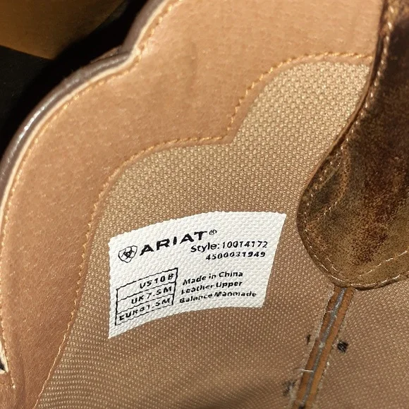 Women's Ariat western style boots size 10 - Picture 3 of 11